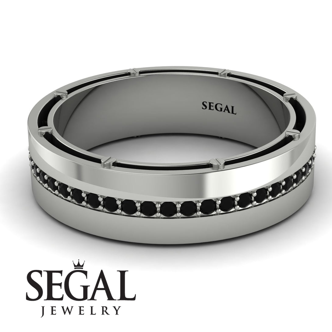Classic Eternity Black Diamond Wedding Band - John No. 9