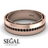 Classic Eternity Black Diamond Wedding Band - John No. 8
