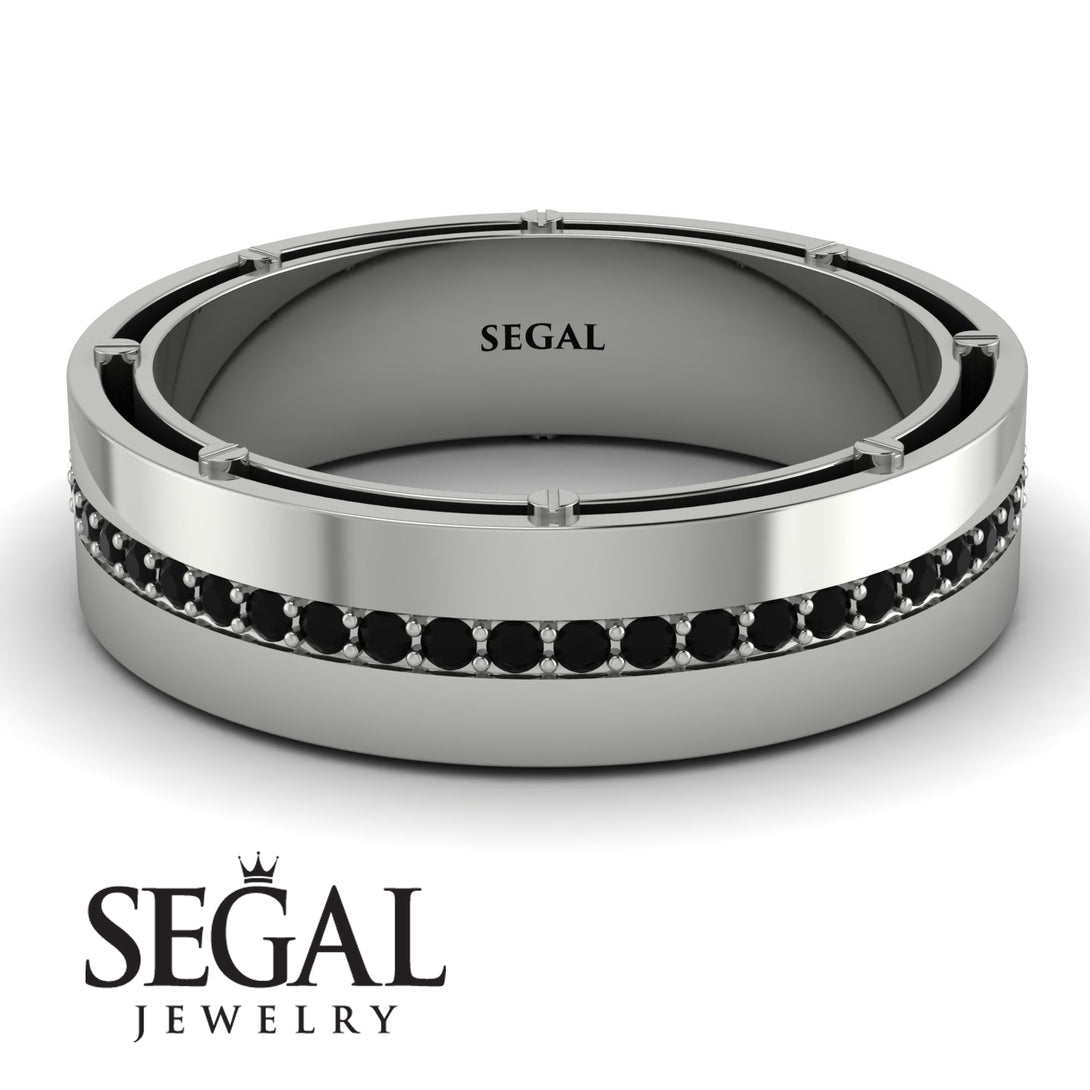 Classic Eternity Black Diamond Wedding Band - John No. 9