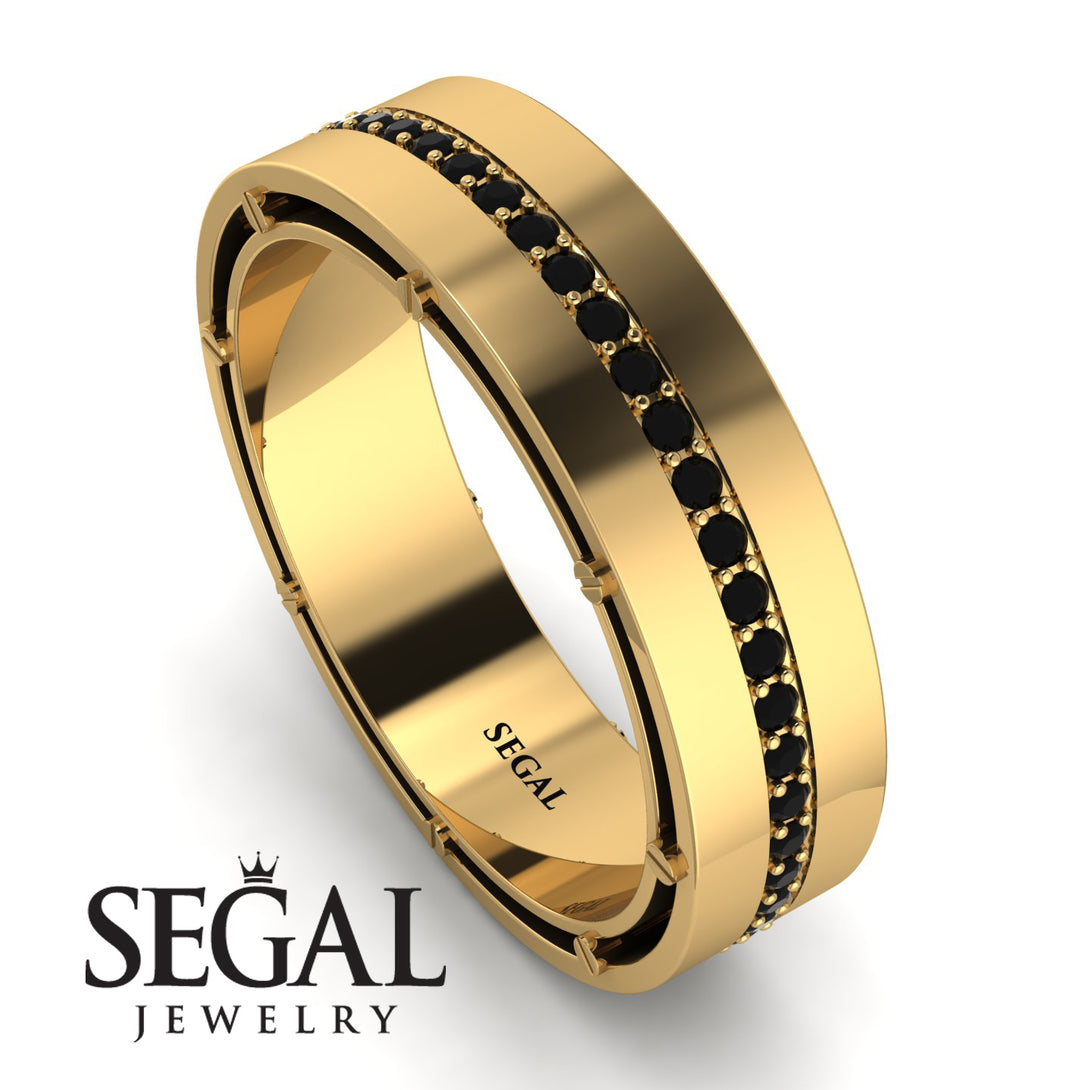 Classic Eternity Black Diamond Wedding Band - John No. 7