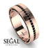 Classic Eternity Black Diamond Wedding Band - John No. 8