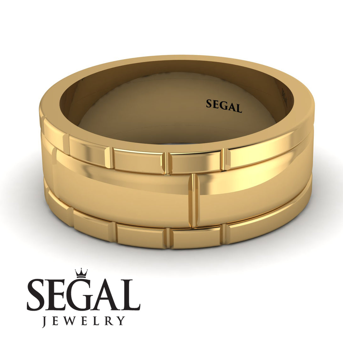 Classic Geometrical Wedding Ring - Logan No. 1