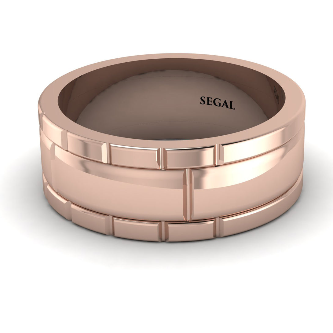 Classic Geometrical Wedding Ring - Logan No. 2