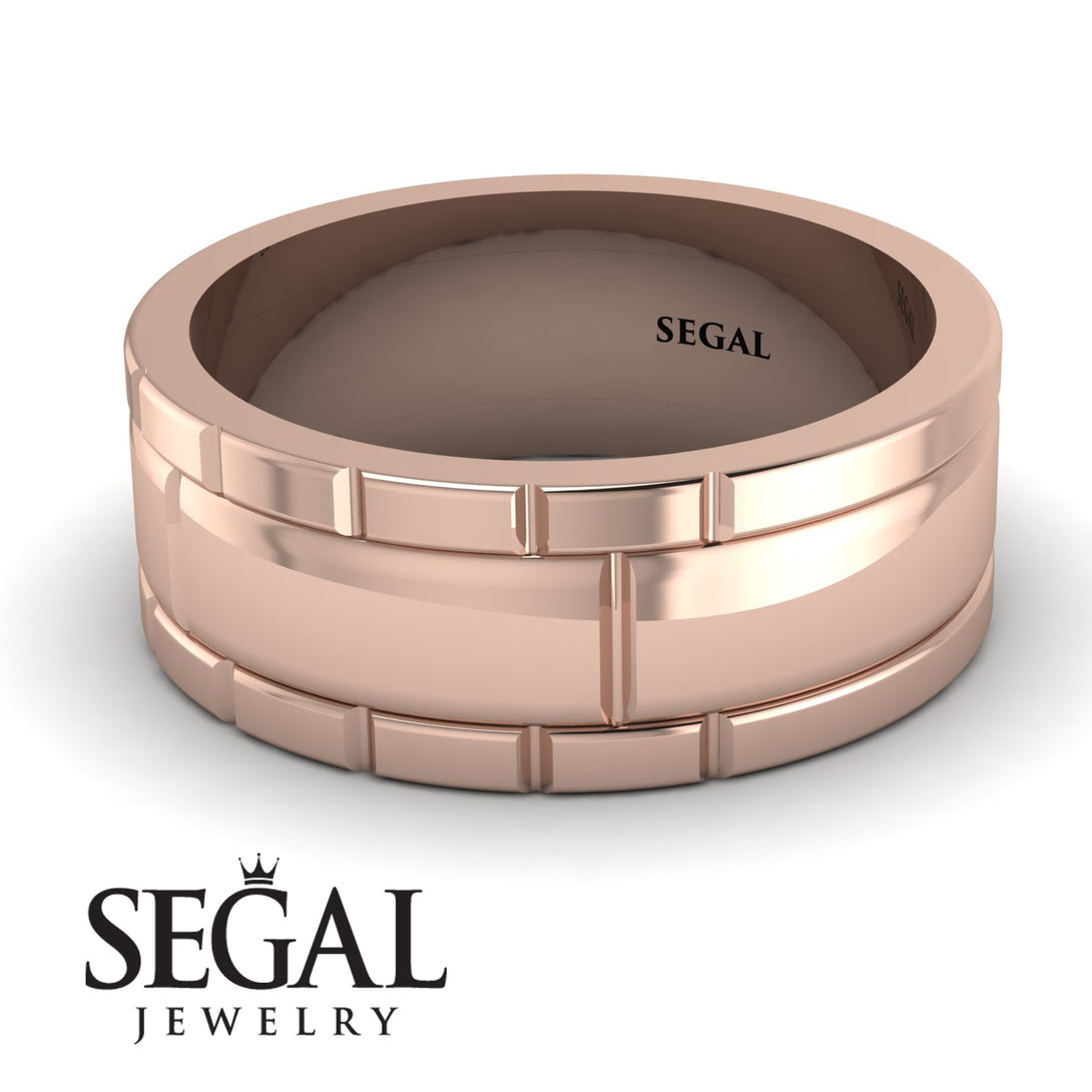 Classic Geometrical Wedding Ring - Logan No. 2