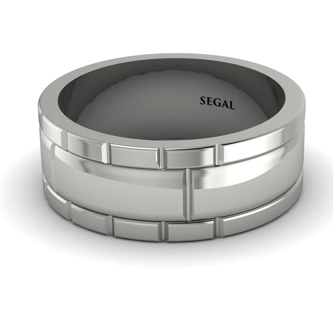 Classic Geometrical Wedding Ring - Logan No. 3