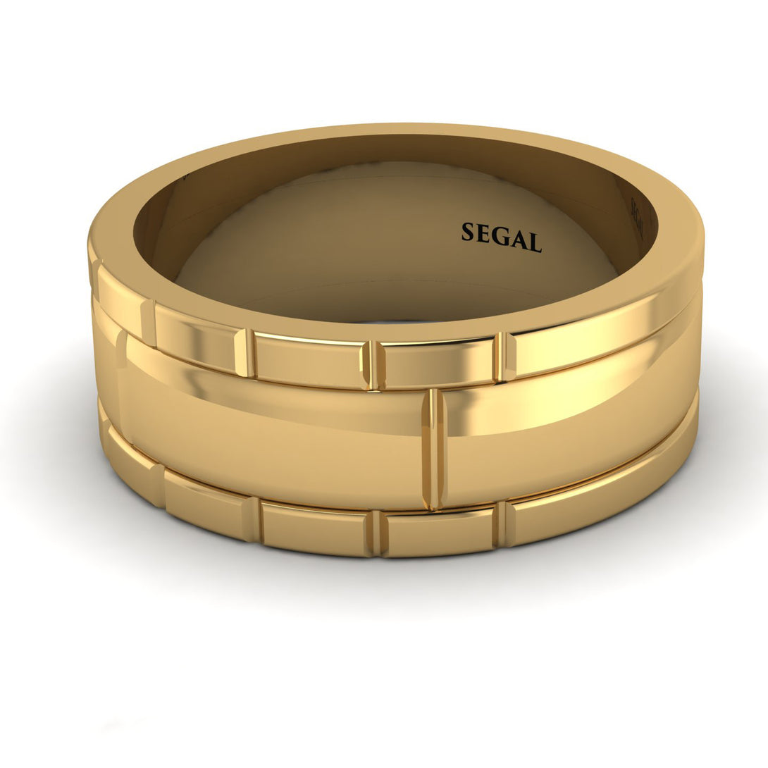 Classic Geometrical Wedding Ring - Logan No. 1
