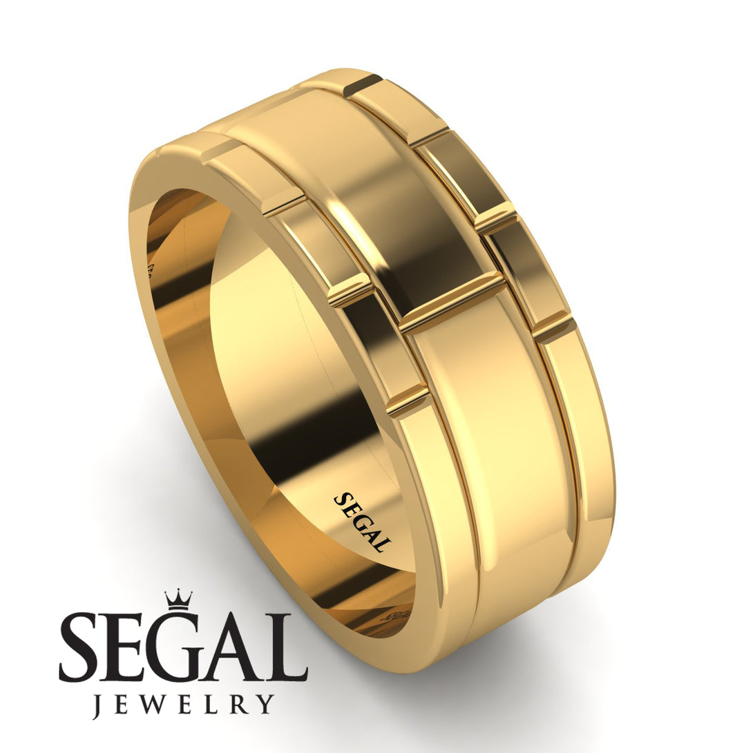 Classic Geometrical Wedding Ring - Logan No. 1