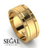 Classic Geometrical Wedding Ring - Logan No. 1
