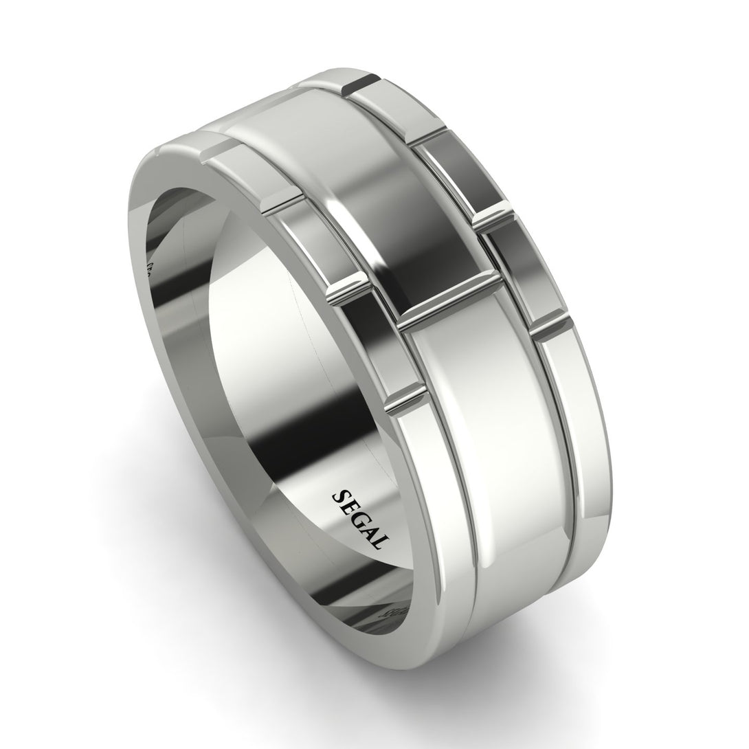 Classic Geometrical Wedding Ring - Logan No. 3