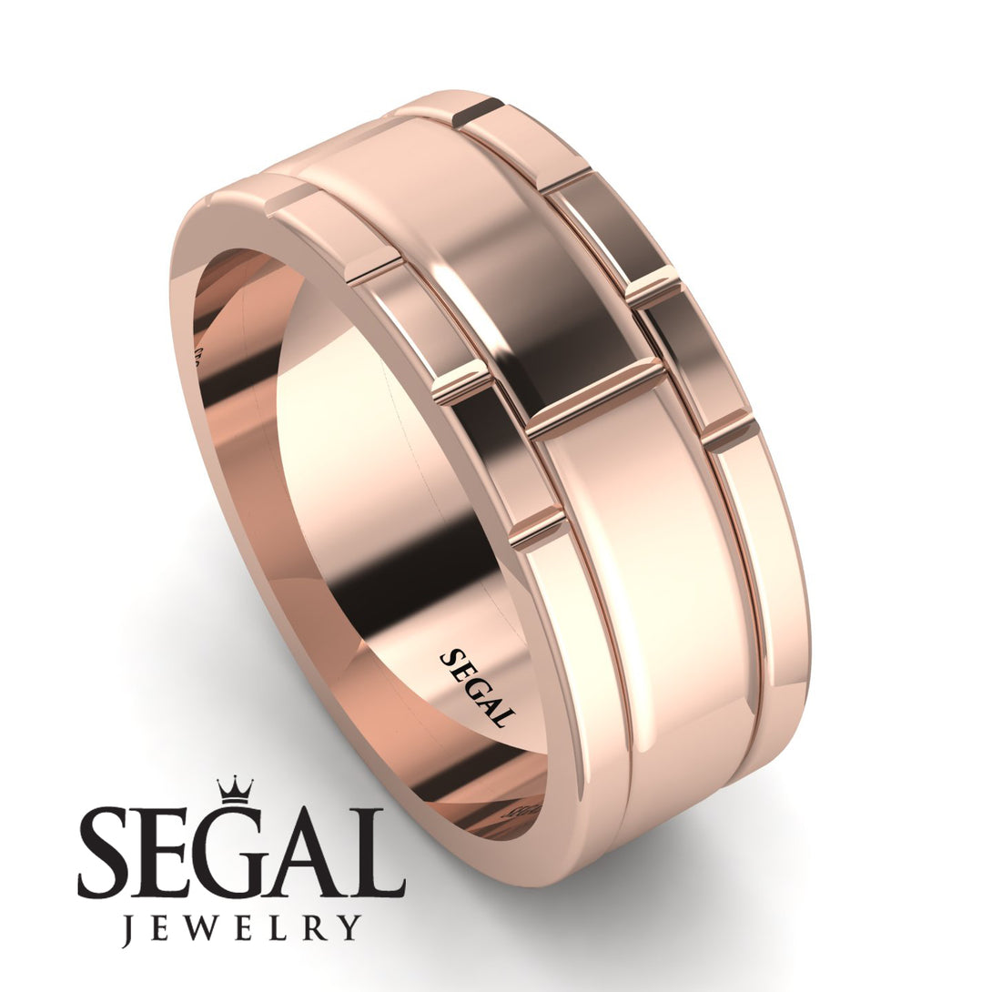 Classic Geometrical Wedding Ring - Logan No. 2