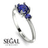 Classic Three Stone Sapphire Engagement Ring - Valentina No. 75 image 2