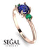 Classic Three Stone Sapphire Engagement Ring - Valentina No. 29