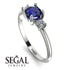 Classic Three Stone Sapphire Engagement Ring - Valentina No. 15 image 2