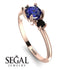 Classic Three Stone Sapphire Engagement Ring - Valentina No. 44