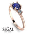 Classic Three Stone Sapphire Engagement Ring - Valentina No. 14