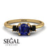 Classic Three Stone Sapphire Engagement Ring - Valentina No. 43 image 10