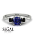 Classic Three Stone Sapphire Engagement Ring - Valentina No. 45