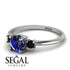 Classic Three Stone Sapphire Engagement Ring - Valentina No. 45 image 3