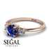 Classic Three Stone Sapphire Engagement Ring - Valentina No. 14