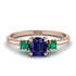 Classic Three Stone Sapphire Engagement Ring - Valentina No. 29