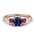 Classic Three Stone Sapphire Engagement Ring - Valentina No. 59