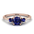 Classic Three Stone Sapphire Engagement Ring - Valentina No. 74 image 1