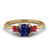 Classic Three Stone Sapphire Engagement Ring - Valentina No. 58 image 1