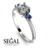 Classic Three Stone Diamond Engagement Ring - Valentina No. 63