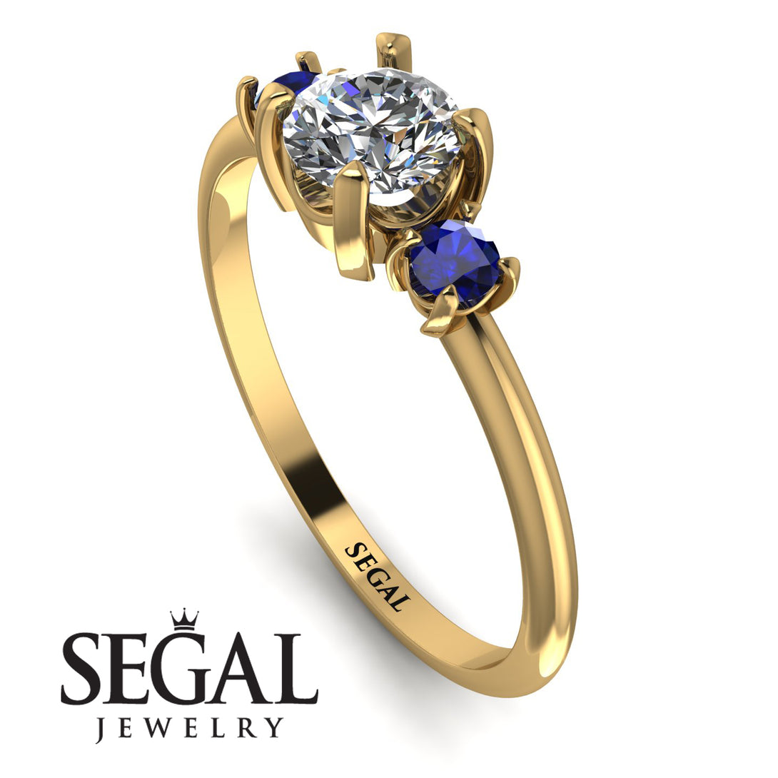 Classic Three Stone Diamond Engagement Ring - Valentina No. 61