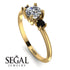 Classic Three Stone Diamond Engagement Ring - Valentina No. 31