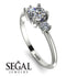 Classic Three Stone Diamond Engagement Ring - Valentina No. 3 image 2