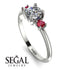 Classic Three Stone Diamond Engagement Ring - Valentina No. 48