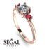 Classic Three Stone Diamond Engagement Ring - Valentina No. 47