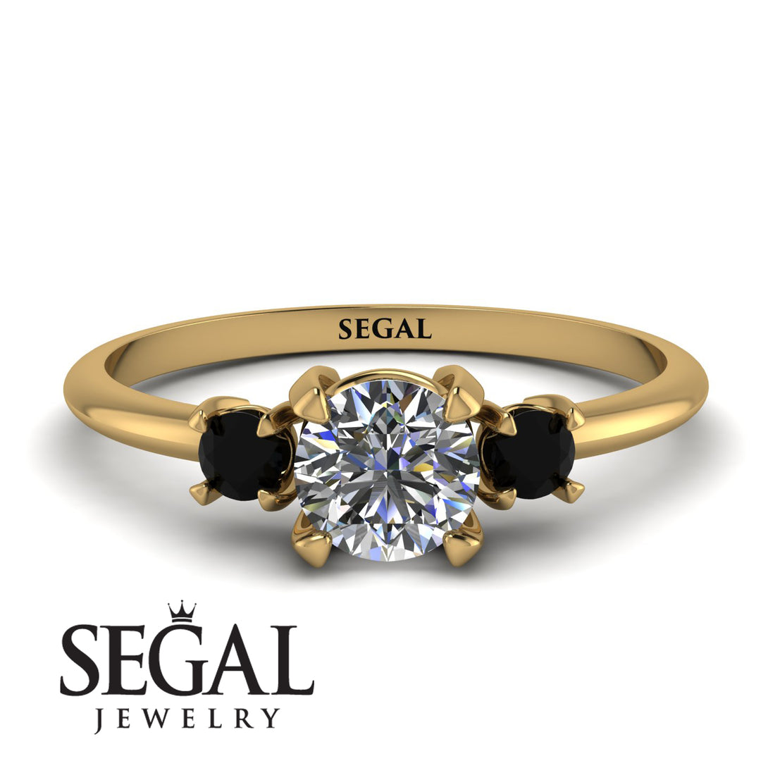 Classic Three Stone Diamond Engagement Ring - Valentina No. 31
