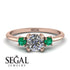 Classic Three Stone Diamond Engagement Ring - Valentina No. 17