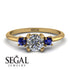 Classic Three Stone Diamond Engagement Ring - Valentina No. 61