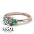Classic Three Stone Diamond Engagement Ring - Valentina No. 17 image 3