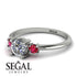 Classic Three Stone Diamond Engagement Ring - Valentina No. 48