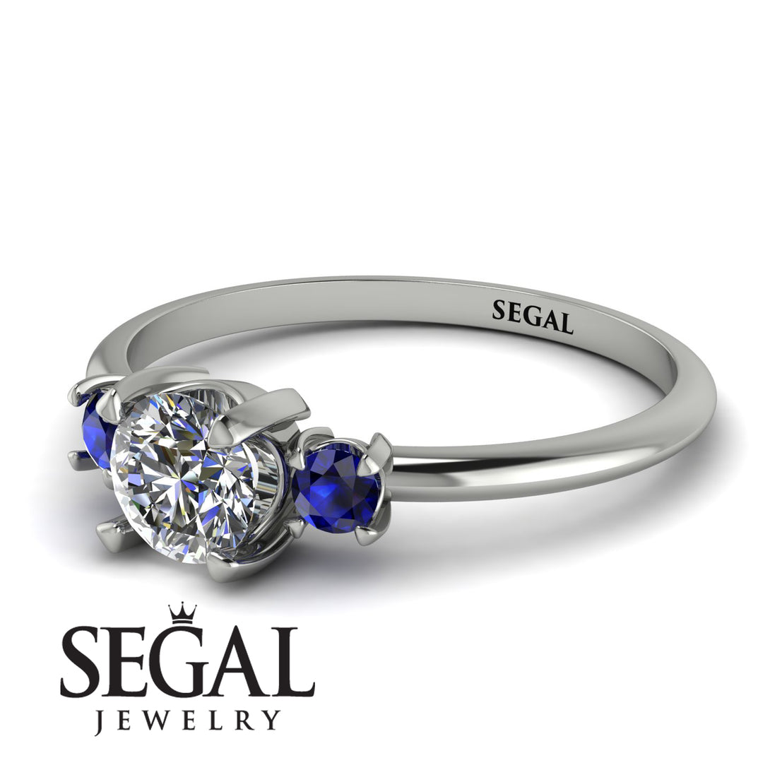 Classic Three Stone Diamond Engagement Ring - Valentina No. 63