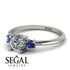 Classic Three Stone Diamond Engagement Ring - Valentina No. 63