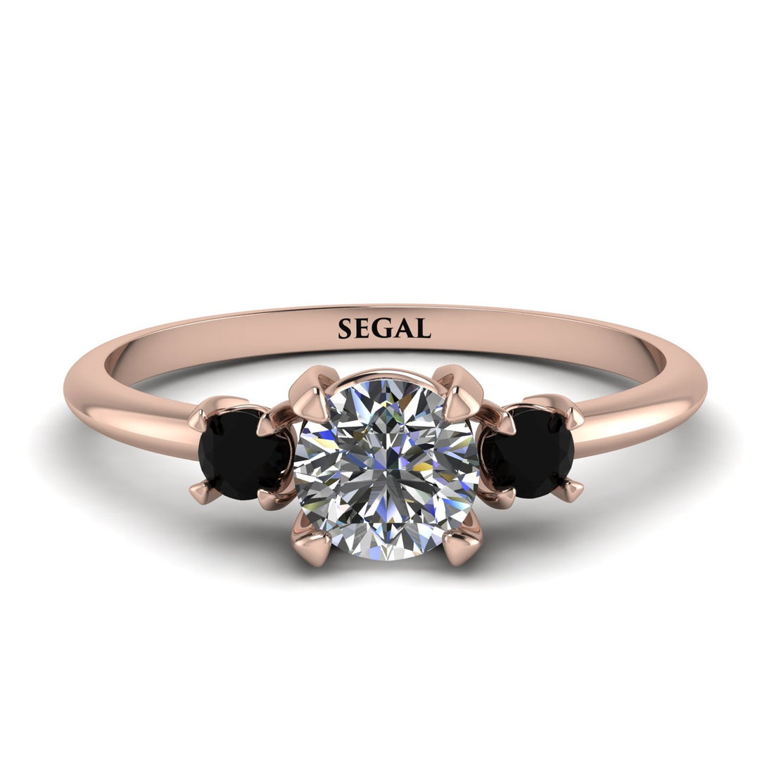 Classic Three Stone Diamond Engagement Ring - Valentina No. 32