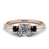 Classic Three Stone Diamond Engagement Ring - Valentina No. 32 image 1