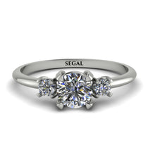 Classic Three Stone Diamond Engagement Ring - Valentina No. 3 image 1
