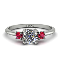 Classic Three Stone Diamond Engagement Ring - Valentina No. 48 image 1