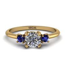 Classic Three Stone Diamond Engagement Ring - Valentina No. 61 image 1