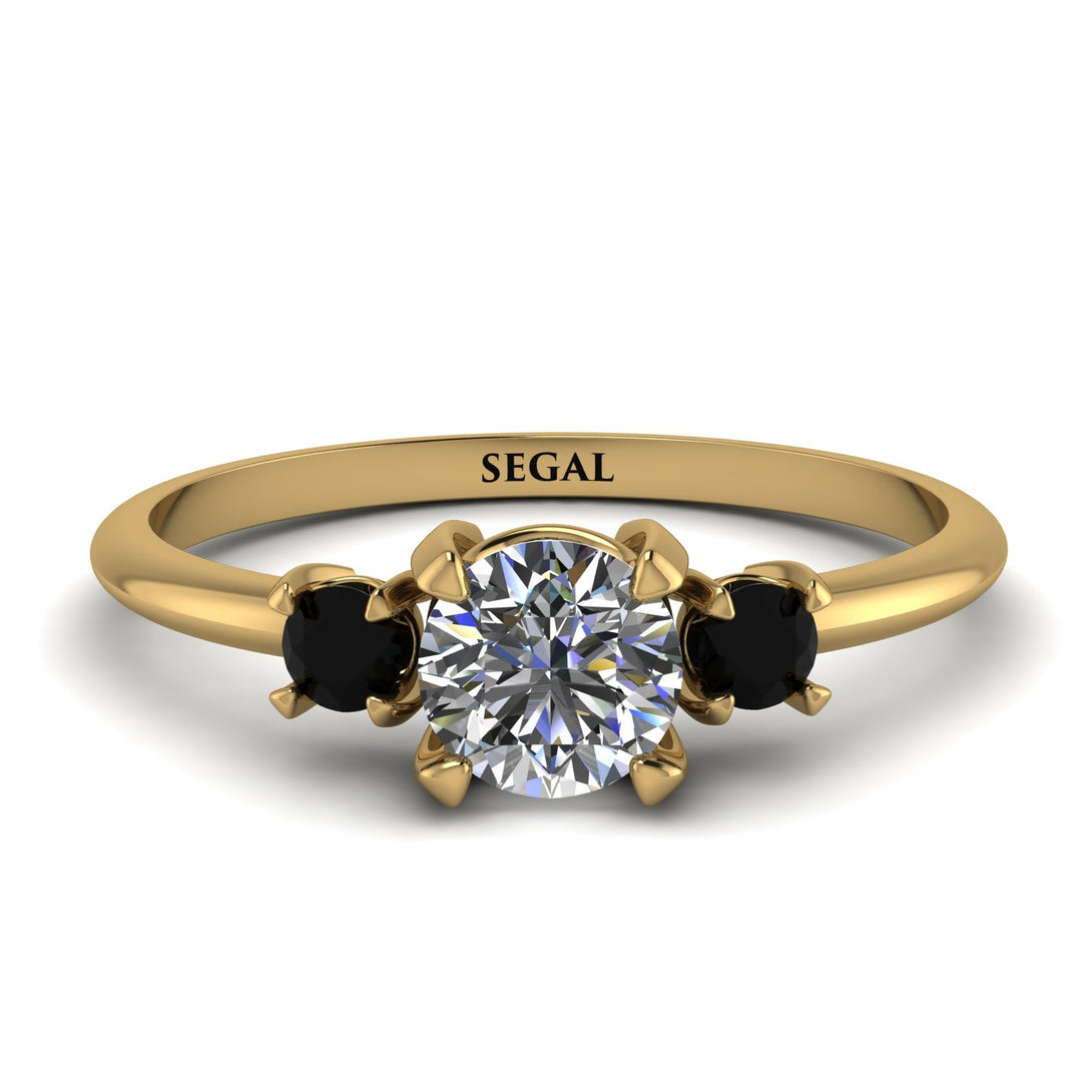 Classic Three Stone Diamond Engagement Ring - Valentina No. 31