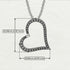 Sapphire Heart Necklace - Claudia No. 13