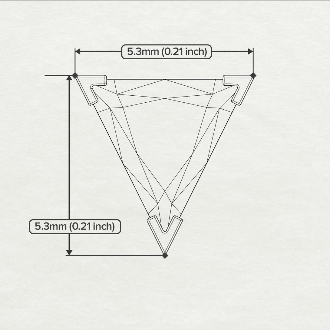 Triangle Cut Black Diamond Earrings - Clementine No. 7