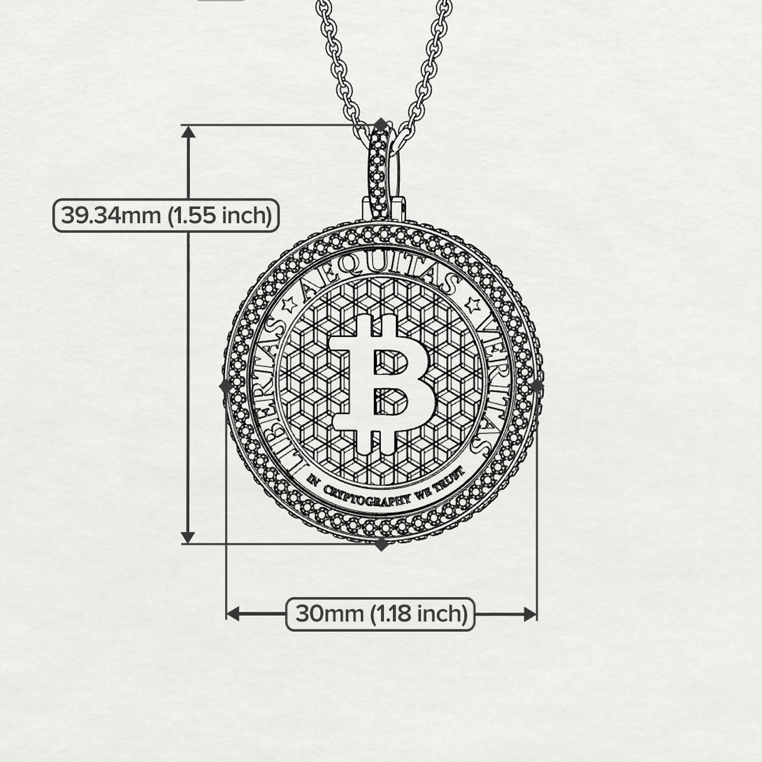 Bitcoin Diamond Necklace - Cooper No. 7