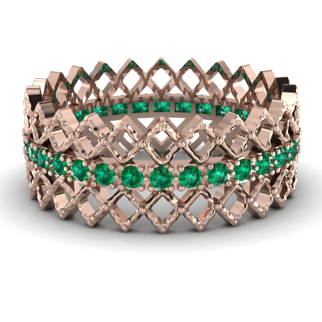 Crown Emerald Band - Hadley No. 5